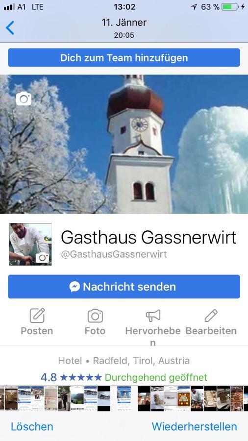 Gassnerwirt Radfeld Exterior photo